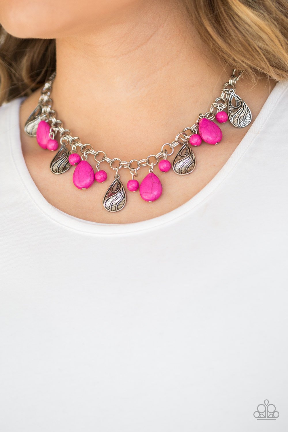 Terra Tranquility-pink-Paparazzi necklace