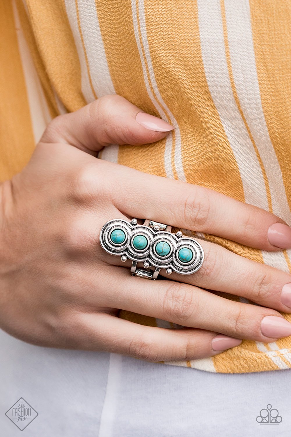 Terra Trinket-blue-Paparazzi ring