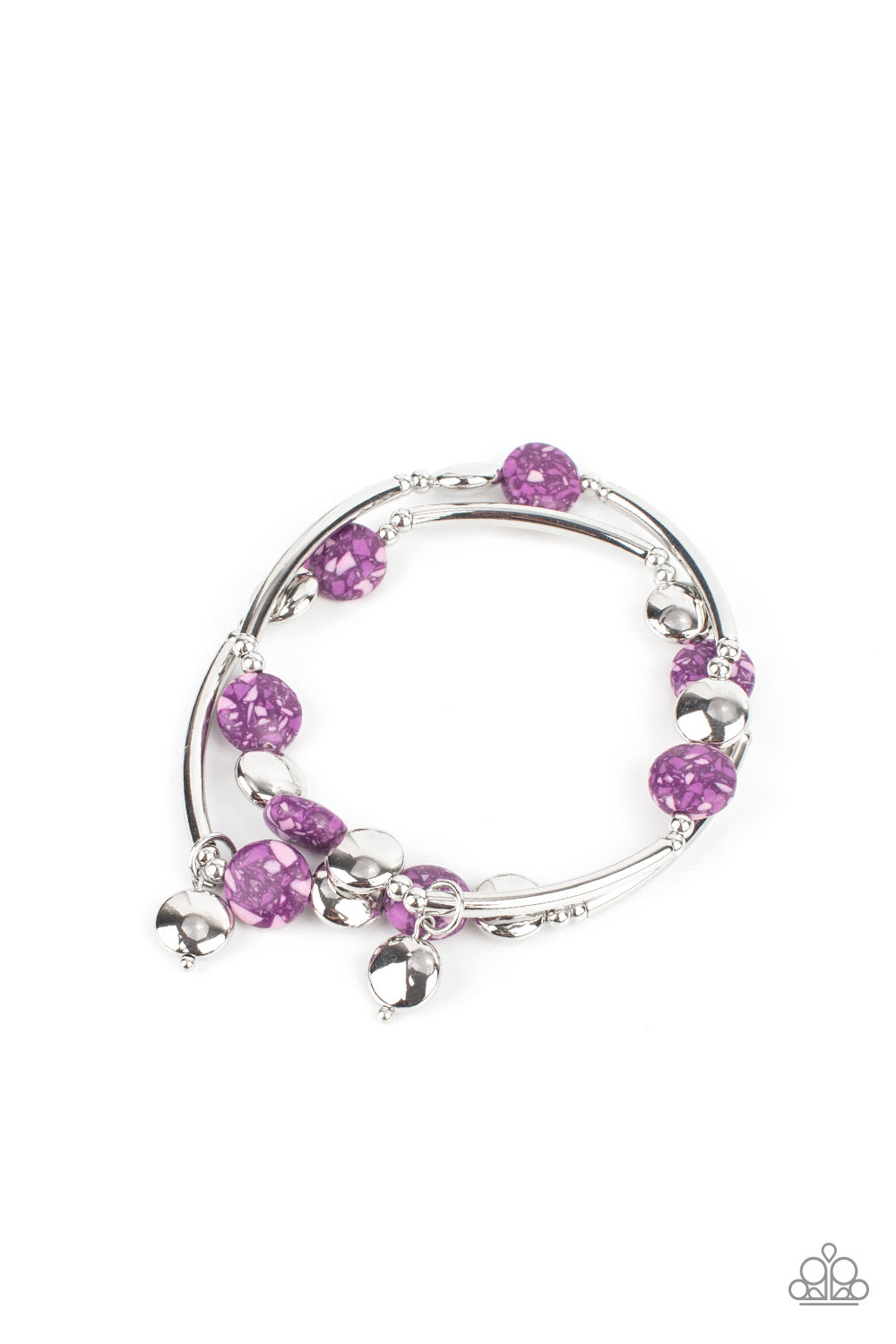 Terrazzo Territory - purple - Paparazzi bracelet