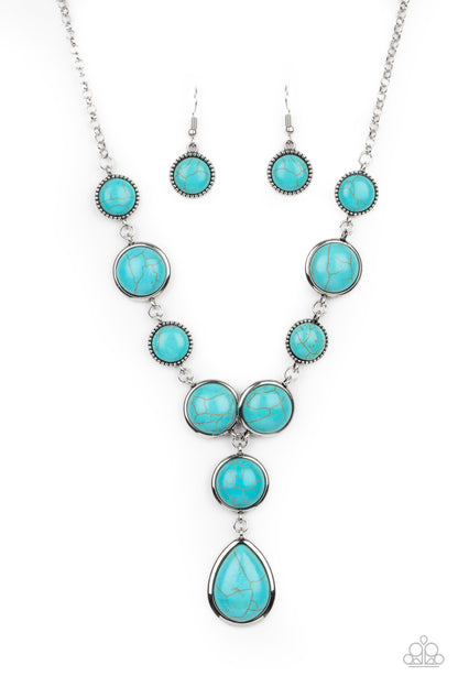 Terrestrial Trailblazer - blue - Paparazzi necklace
