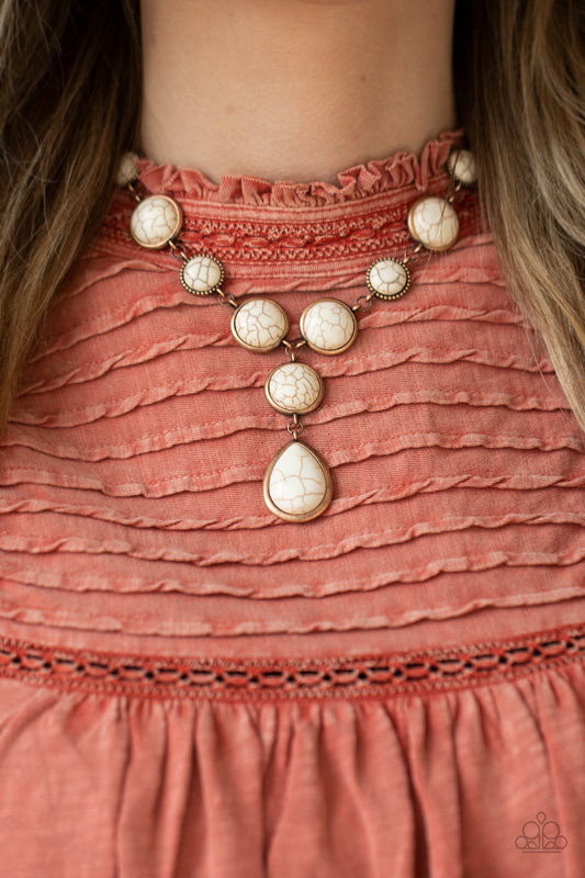 Terrestrial Trailblazer - copper - Paparazzi necklace