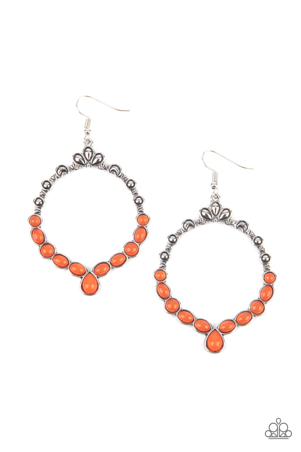 Thai Treasures - orange - Paparazzi earrings
