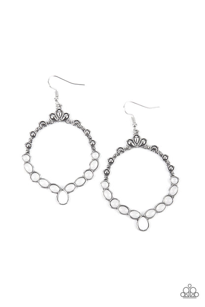 Thai Treasures - white - Paparazzi earrings