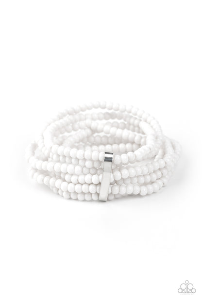 Thank Me LAYER - white - Paparazzi bracelet