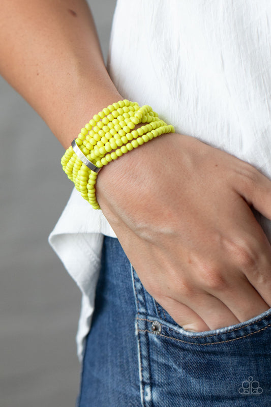 Thank Me LAYER - yellow - Paparazzi bracelet