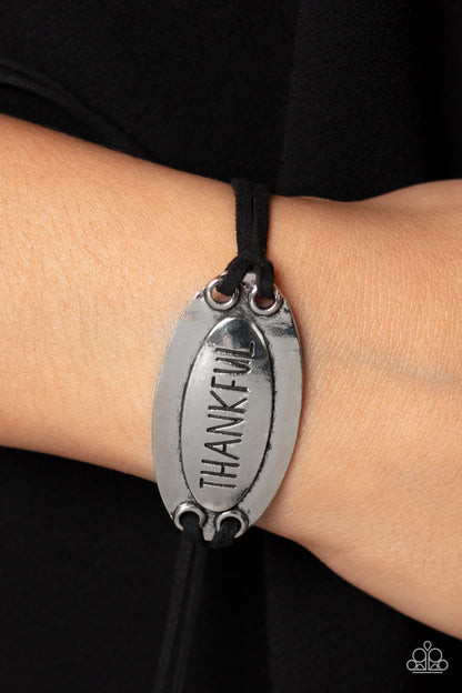 Thankful Tidings - black - Paparazzi bracelet