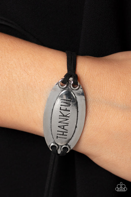 Thankful Tidings - black - Paparazzi bracelet