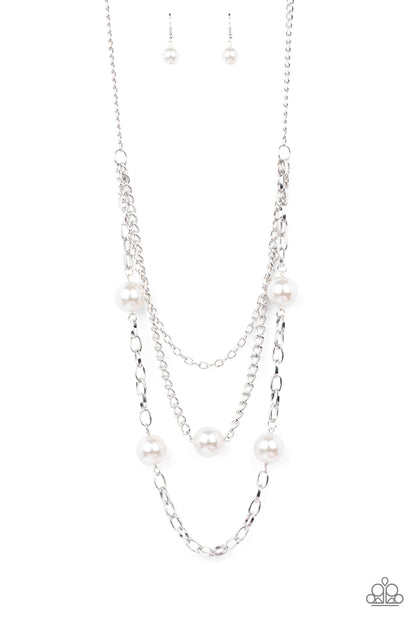 Thanks For The Compliment - white - Paparazzi necklace