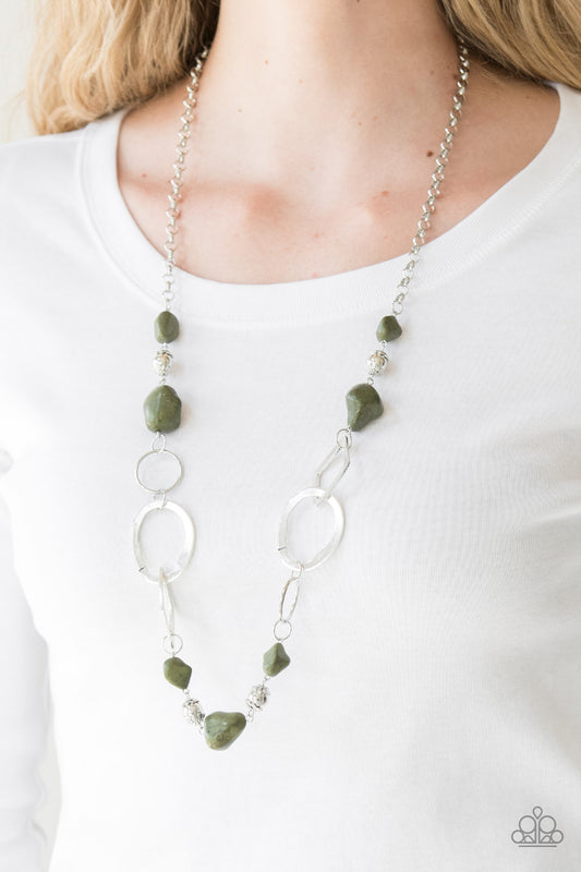 That's TERRA-ific - green - Paparazzi necklace