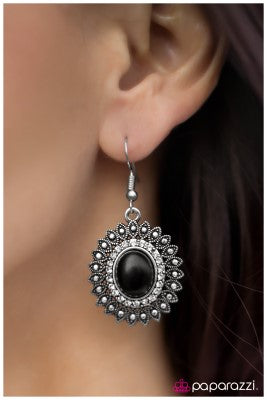 The Academy Awards - Black - Paparazzi earrings