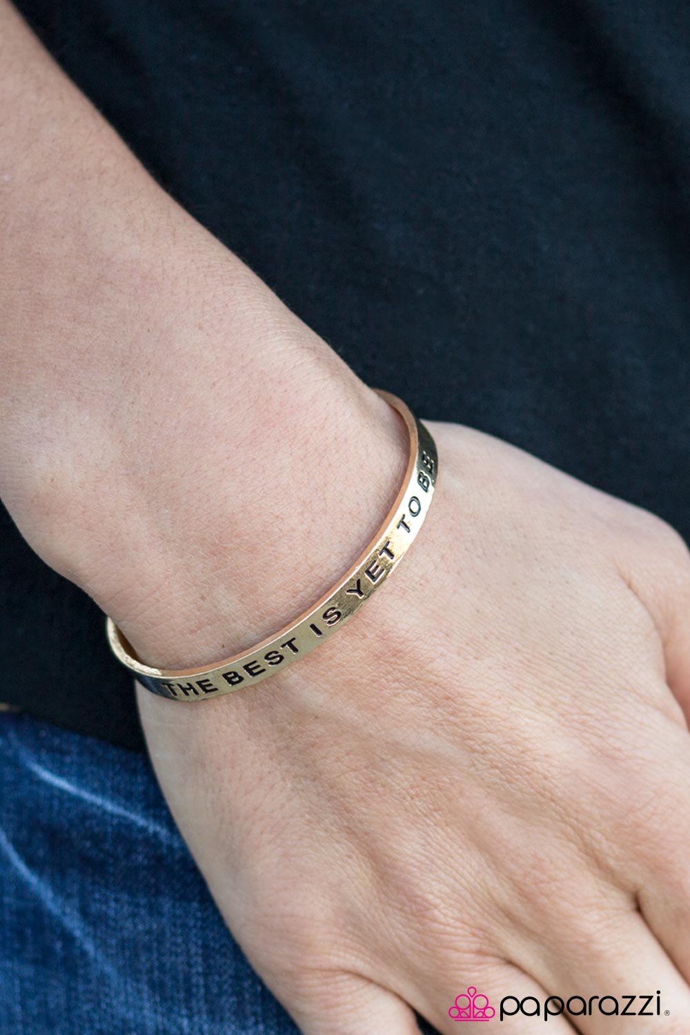 The Best Is Yet To Be - Gold - Paparazzi bracelet