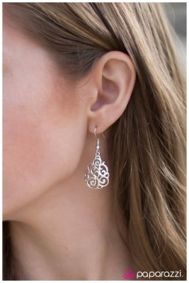 The Concert Hall - Silver -Paparazzi earrings