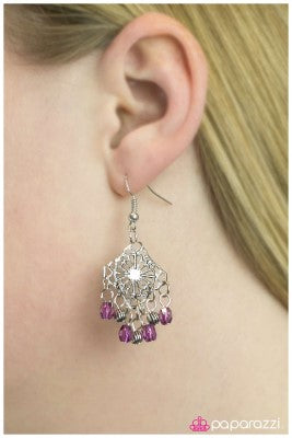 The Dreamer - Purple - Paparazzi earrings