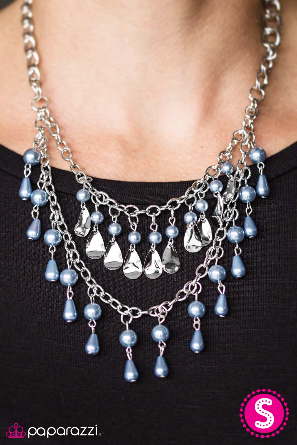 The Drop Top - Blue - Paparazzi necklace