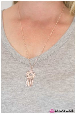 The Girl of Your Dreams - Rose Gold - Paparazzi necklace