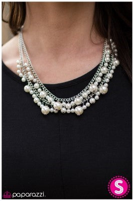 The Grand Banquet - White - Paparazzi necklace