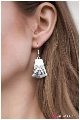 The Lost Tribe - Silver - Paparazzi earrings