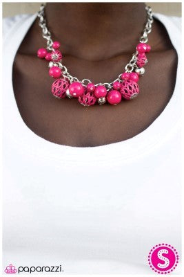 The Louvre - Pink - Paparazzi necklace
