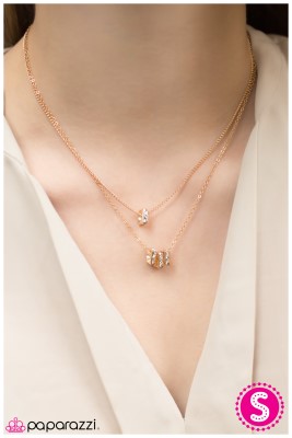 The Main Attraction - Gold - Paparazzi necklace