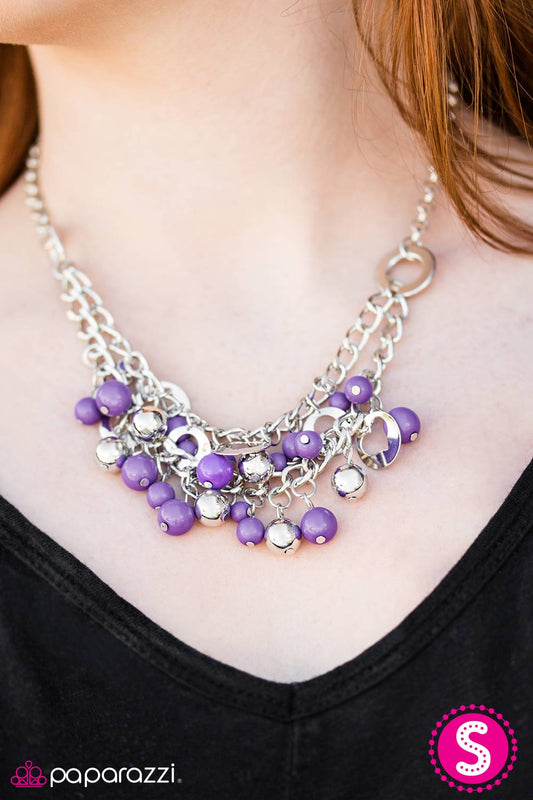 The Matchmaker - Purple - Paparazzi necklace