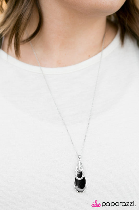 The Perfect Storm - Black - Paparazzi necklace