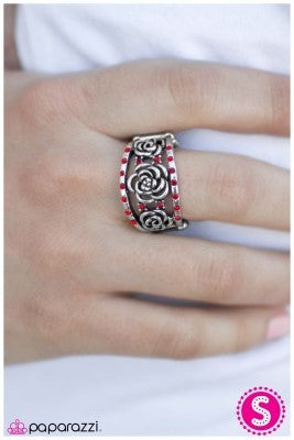 The Queens Garden - Red - Paparazzi ring
