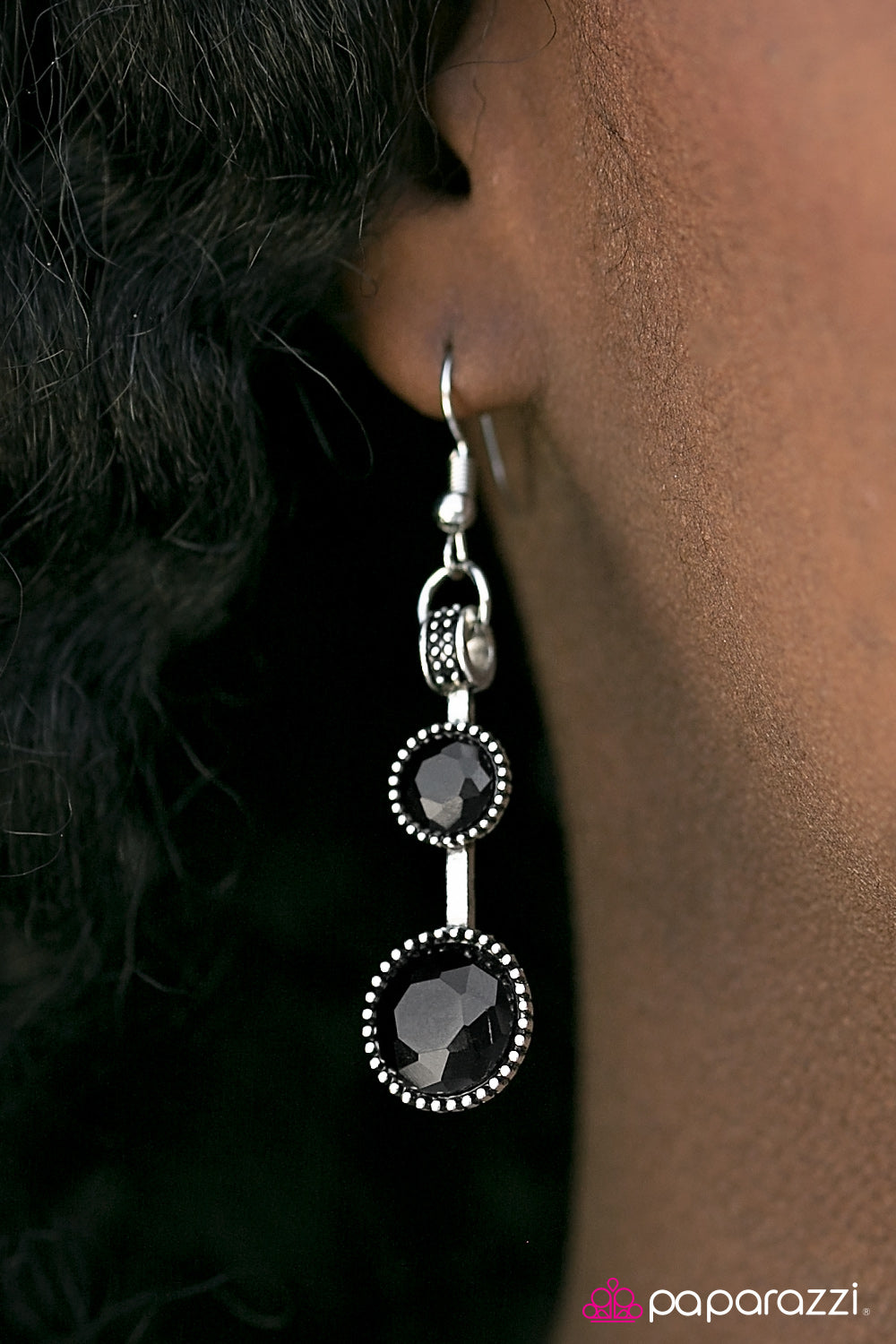 The SPARK-est Hour - Black - Paparazzi earrings