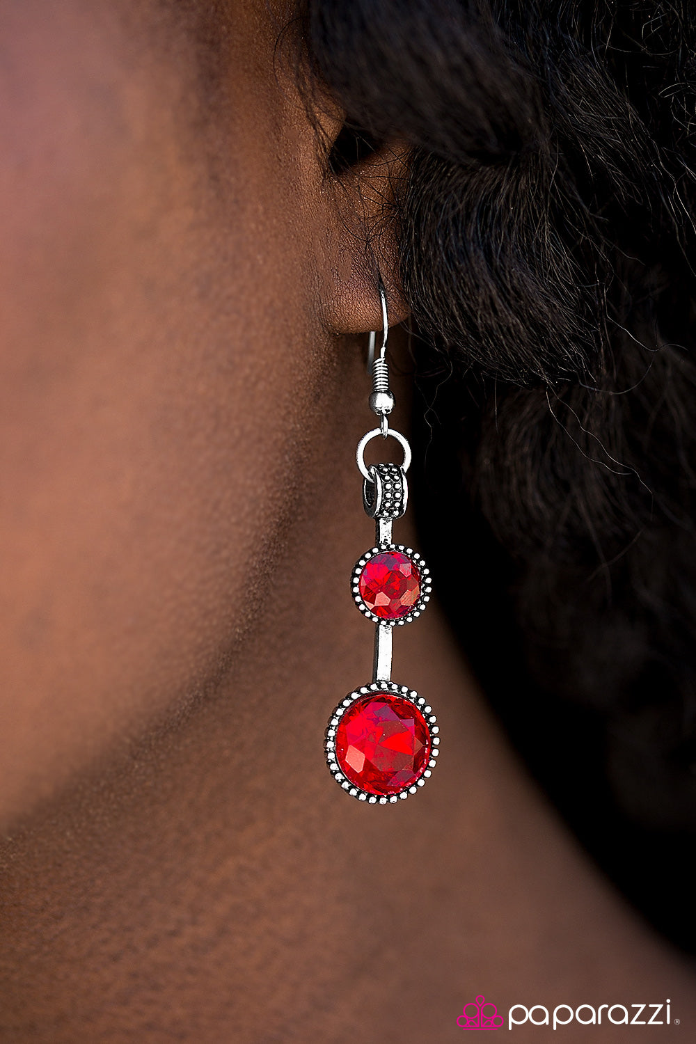 The SPARK-est Hour - Red - Paparazzi earrings