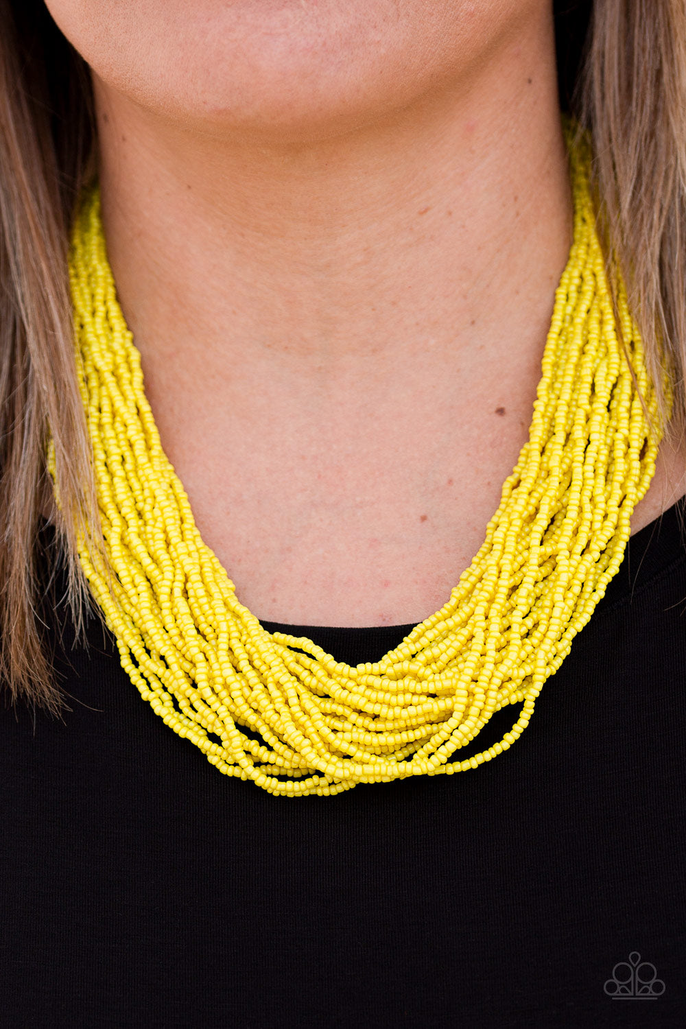 The Show Must CONGO On - yellow - Paparazzi necklace