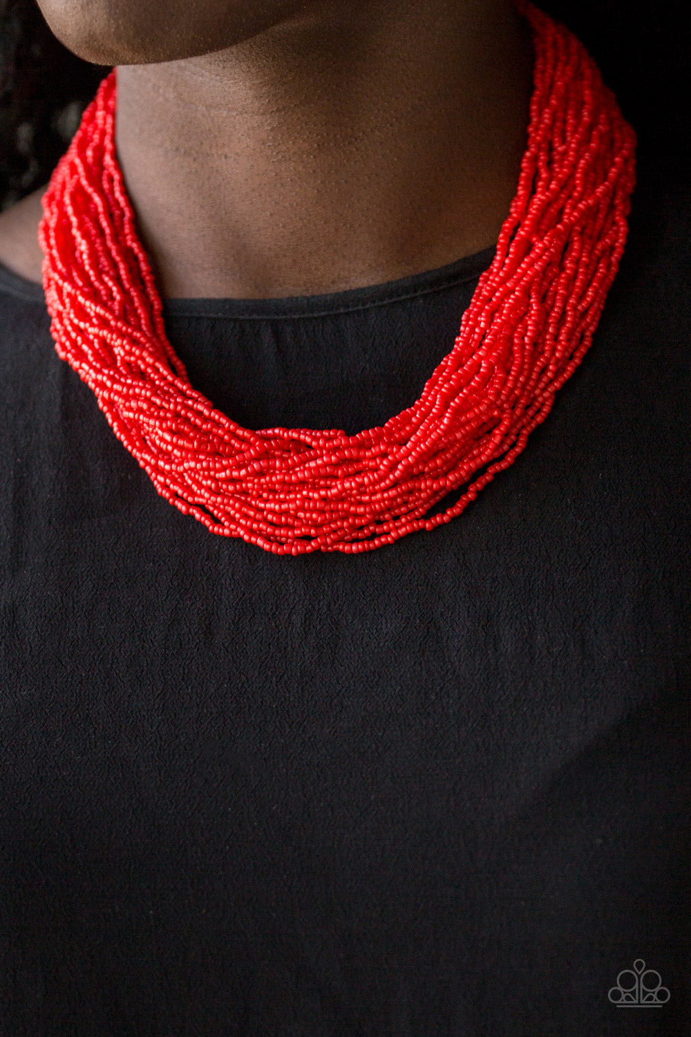 The Show Must Congo on - red - Paparazzi necklace