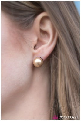 The Socialite - brown - Paparazzi post earrings