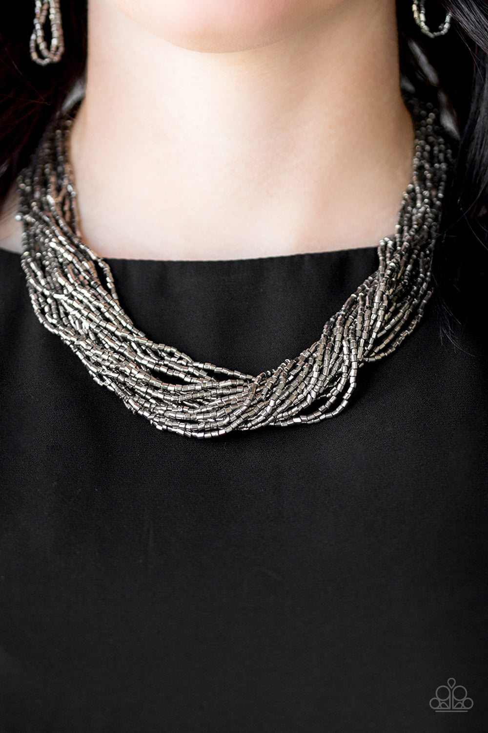 The Speed of Starlight - gunmetal - Paparazzi necklace