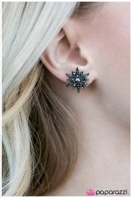 The Star of The Show - Silver - Paparazzi earrings