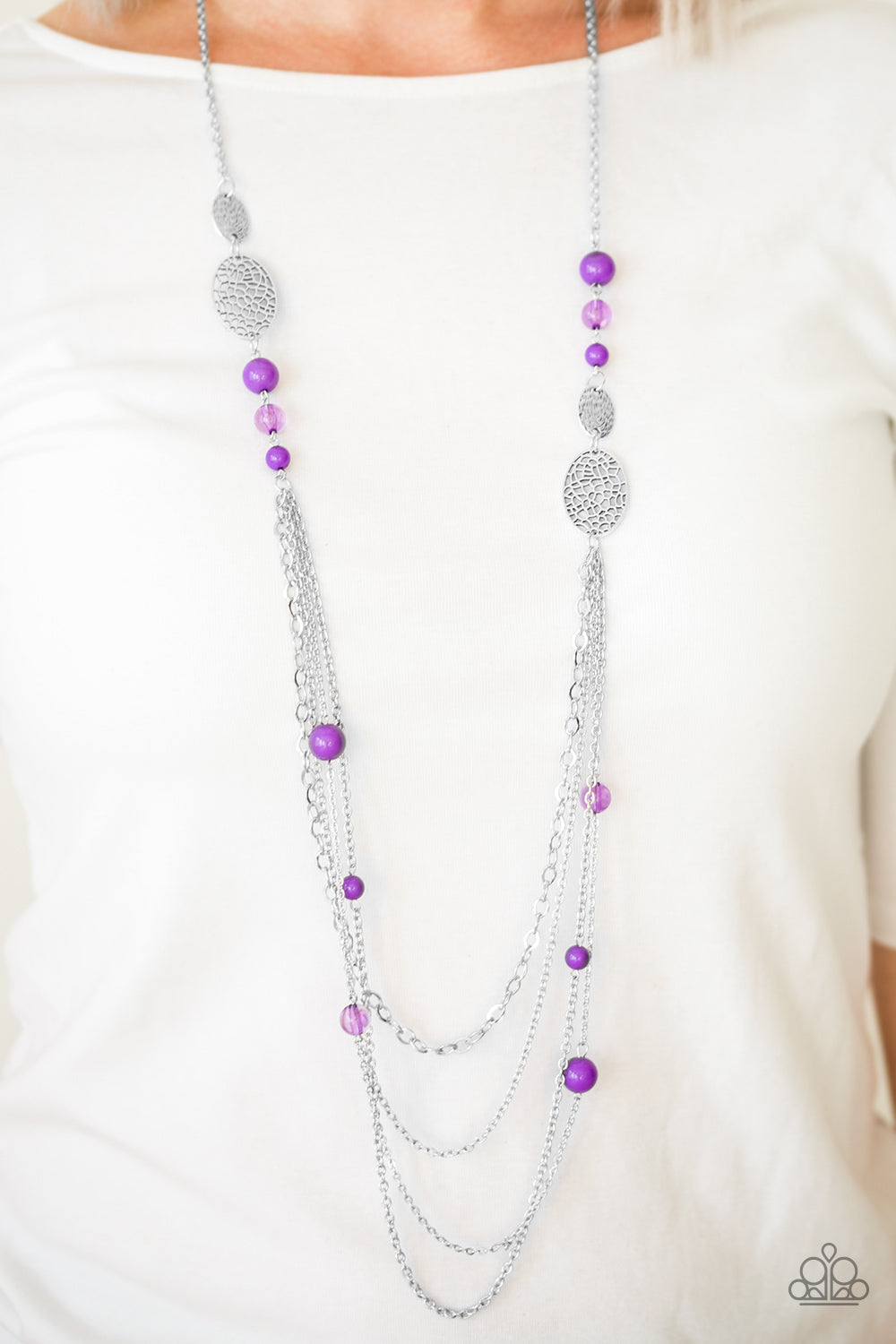 The Summertime of your Life - purple - Paparazzi necklace