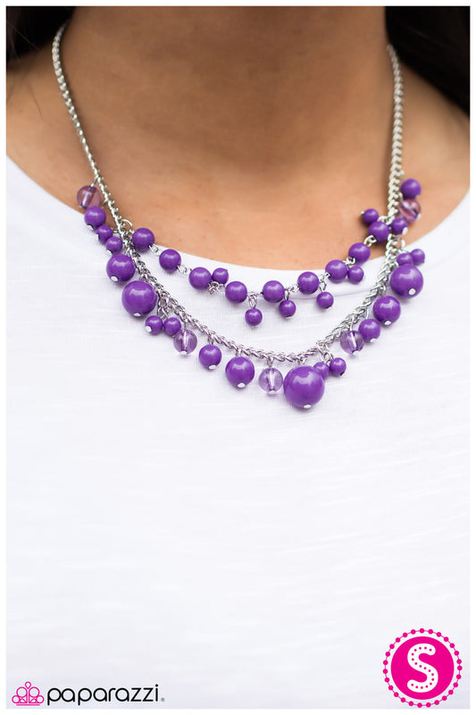 The Wedding Planner - Purple - Paparazzi necklace