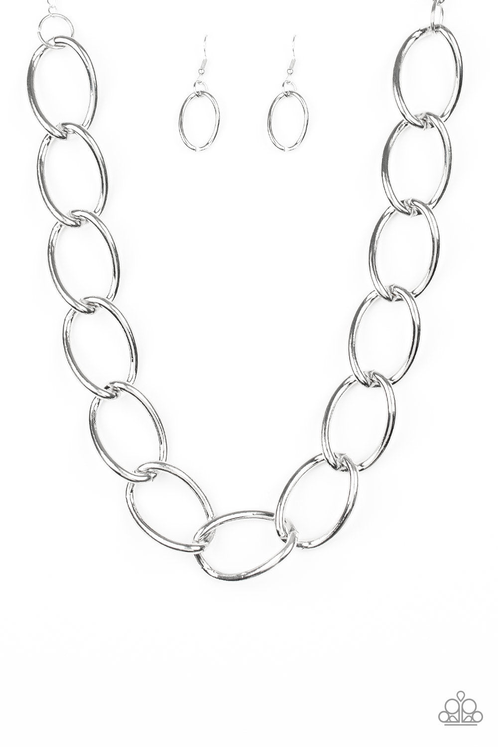 The Challenger - silver - Paparazzi necklace