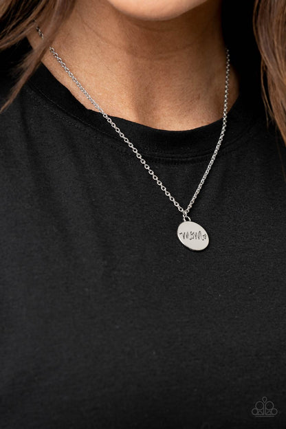 The Cool Mom - silver - Paparazzi necklace