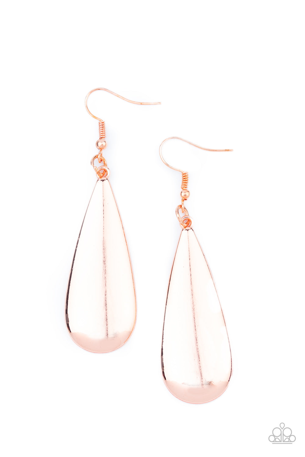 The Drop Off - copper - Paparazzi earrings