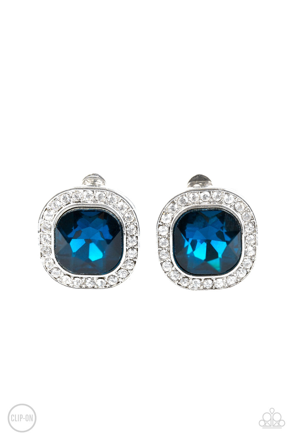 The Fame Game - blue - Paparazzi CLIP ON earrings