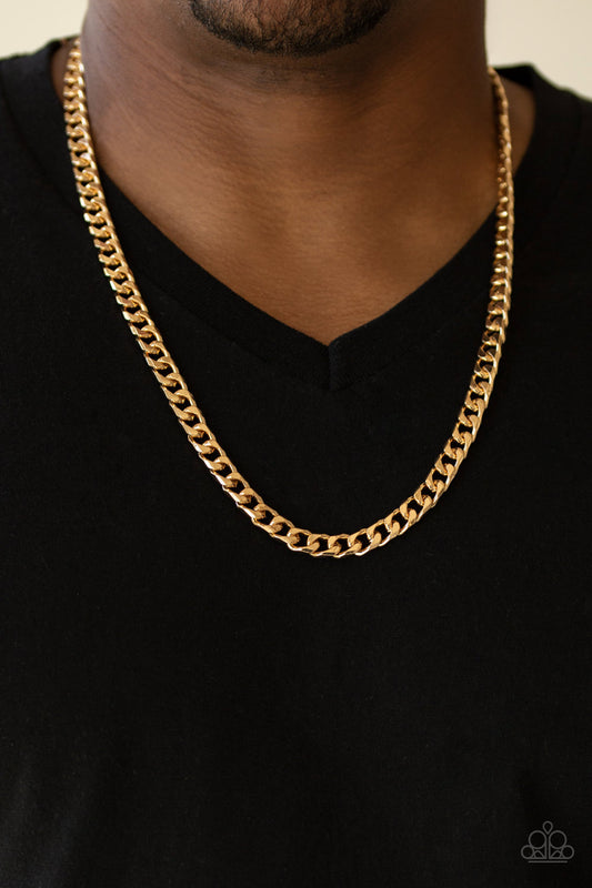 The Game CHAIN-ger - gold - Paparazzi MENS necklace