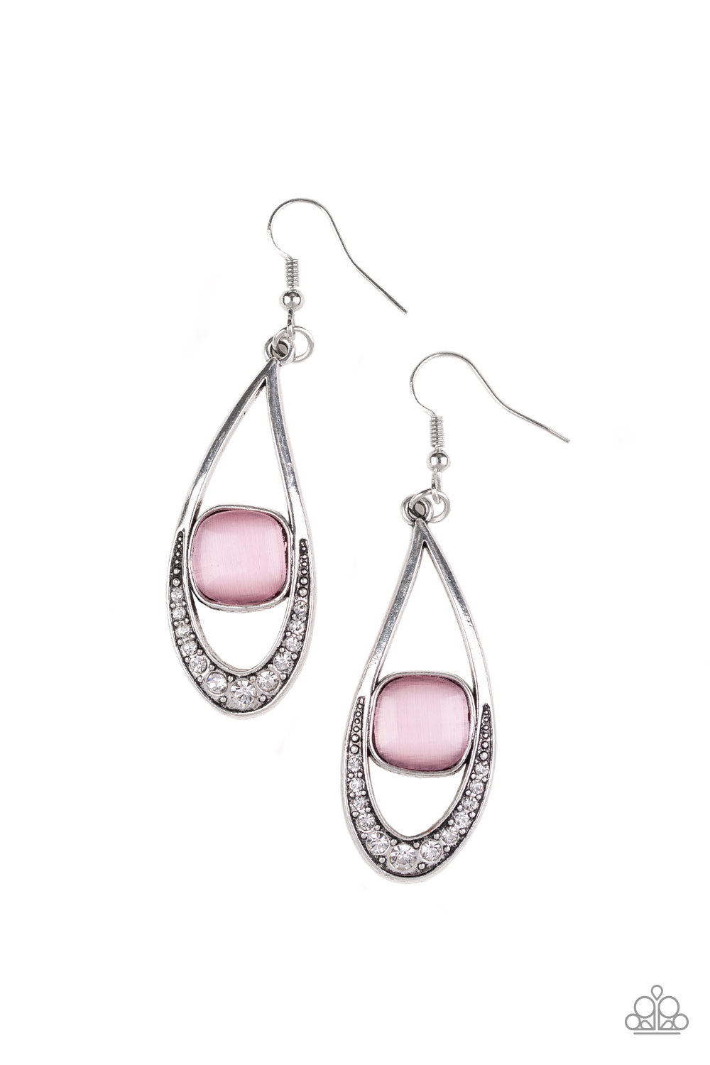 The Greatest GLOW On Earth - pink - Paparazzi earrings