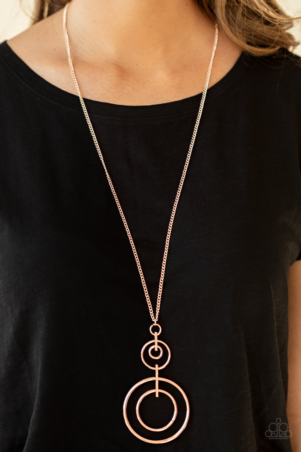 The Inner Workings - rose gold - Paparazzi necklace