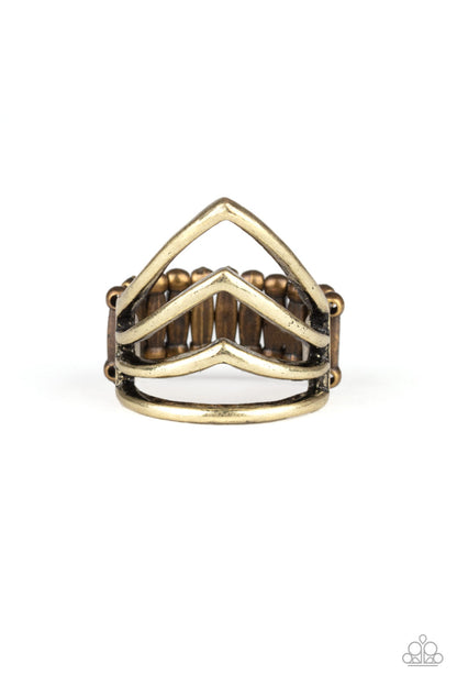 The Main Point - brass - Paparazzi ring