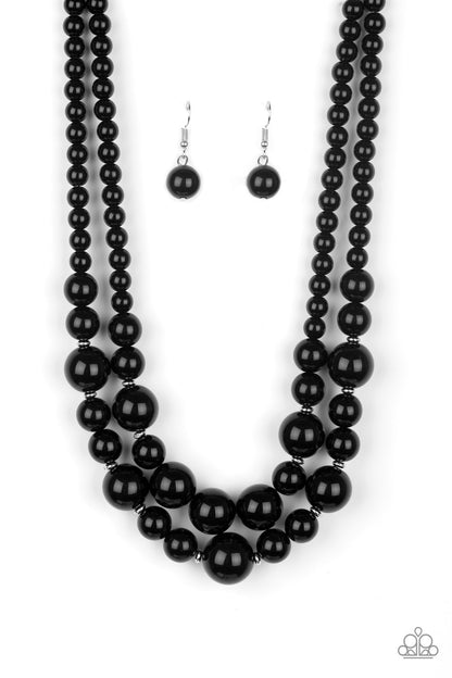 The More The Modest - black - Paparazzi necklace