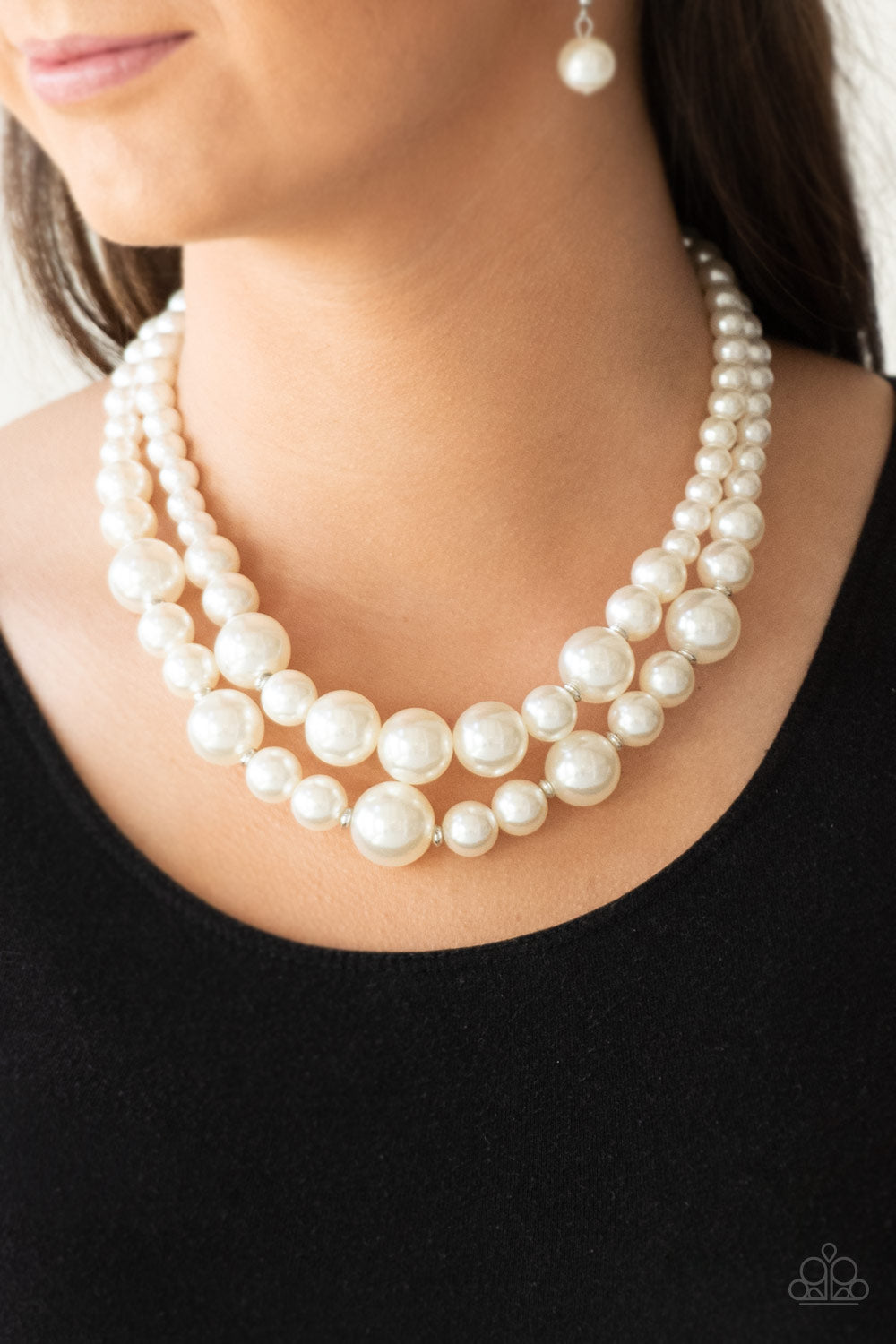 The More The Modest - white - Paparazzi necklace