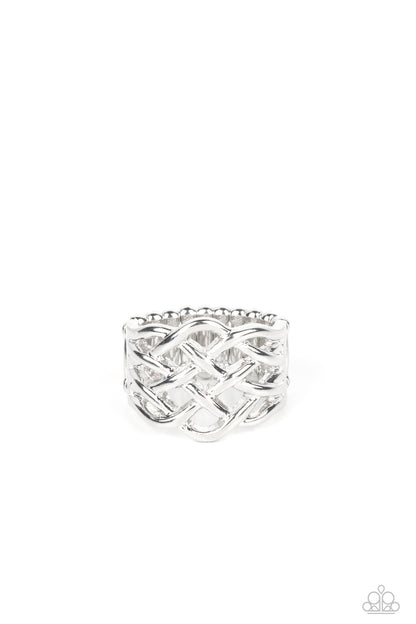 The One That KNOT Away - silver - Paparazzi ring