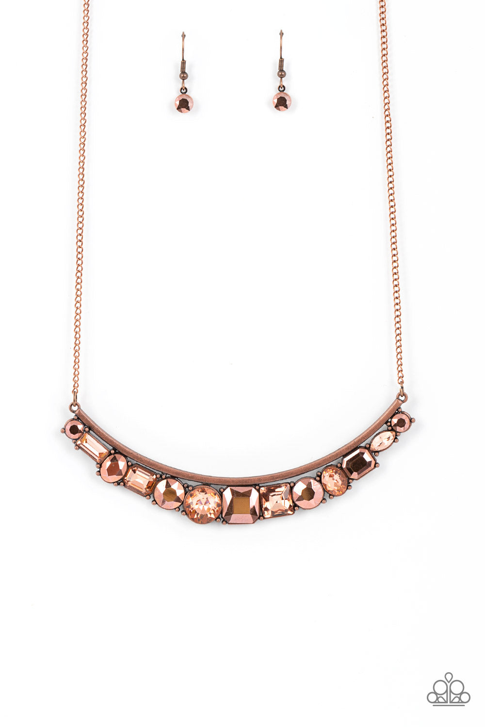 The Only SMOKE-SHOW in Town - copper - Paparazzi necklace