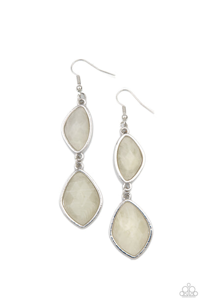 The Oracle Has Spoken - white - Paparazzi earrings