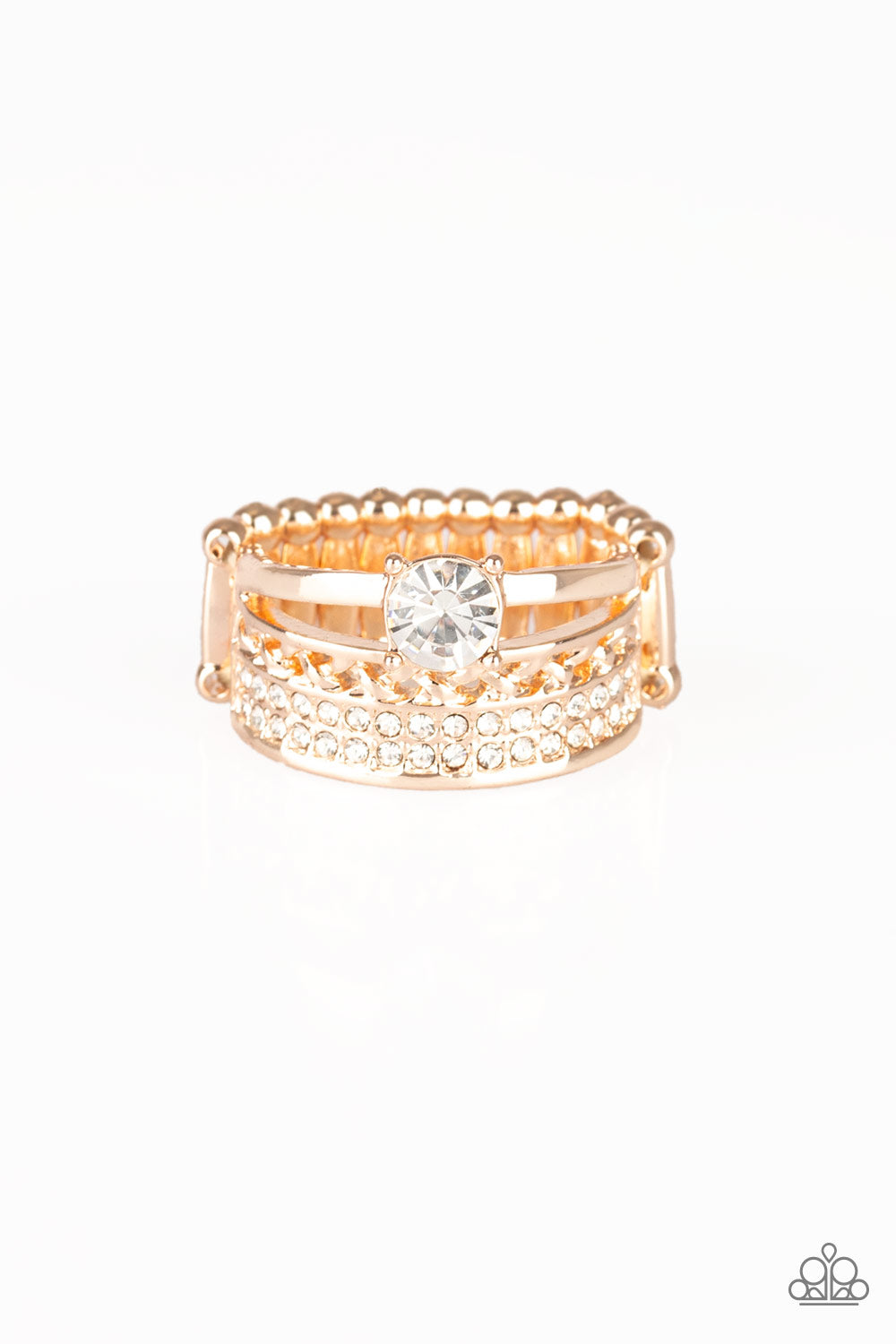 The Overachiever - rose gold - Paparazzi ring