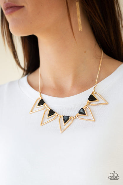 The Pack Leader - gold - Paparazzi necklace